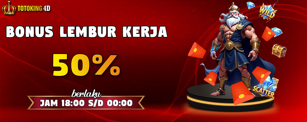 Promo Lembur Kerja 50% Slot